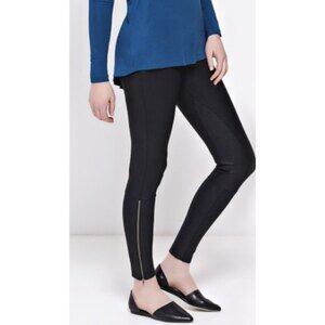 Lysse Simone Gloss Zip Leggings Black Size M 5180L